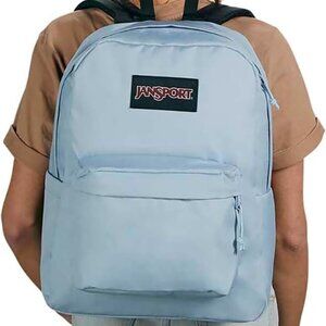 JanSport SuperBreak Backpack - Classic Black, Lightweight School/Travel Bag NWT